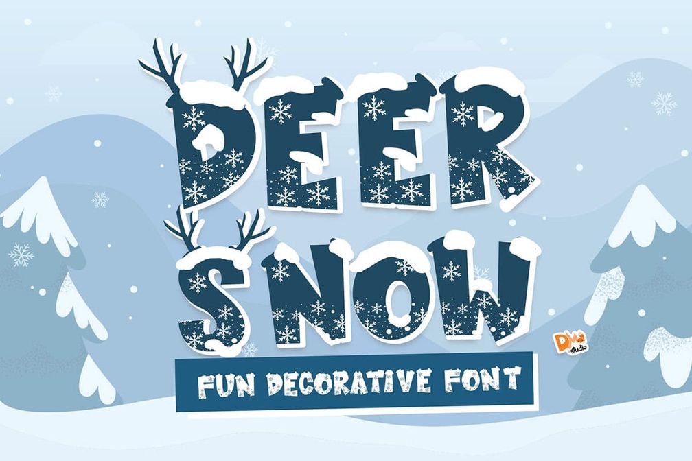 Deer Snow Font Preview1
