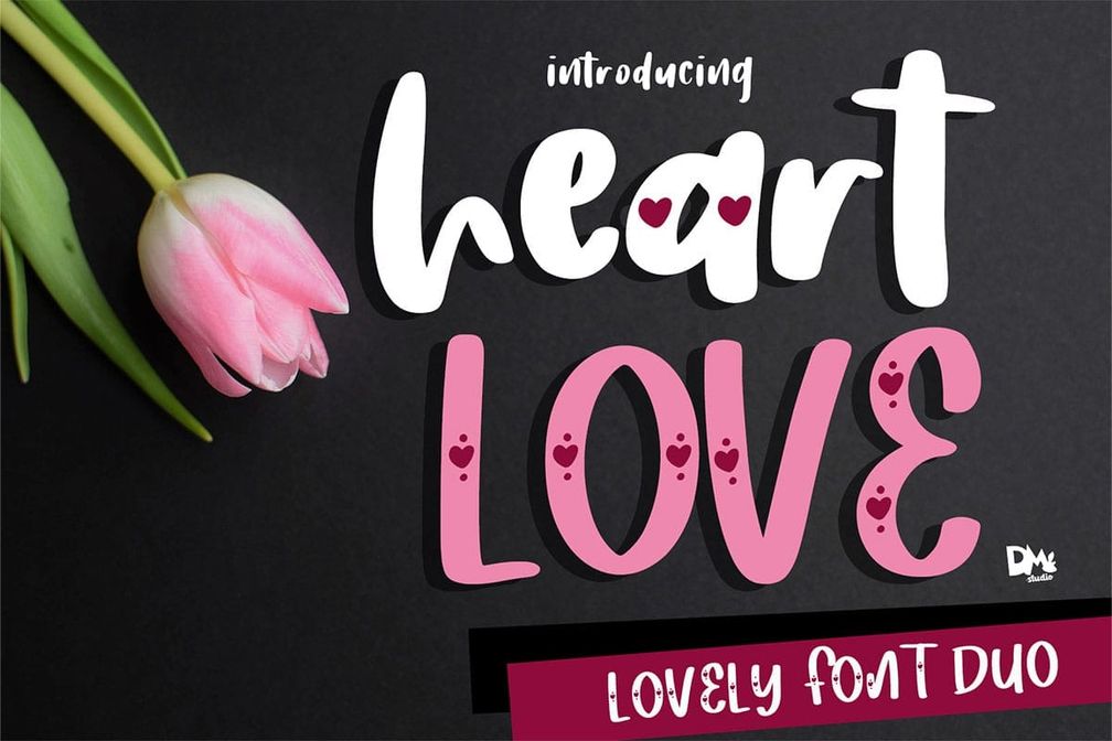 Heart Love Font Preview1
