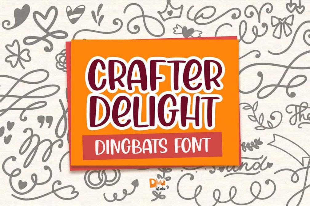 Crafter Delight Dingbats Font Preview1