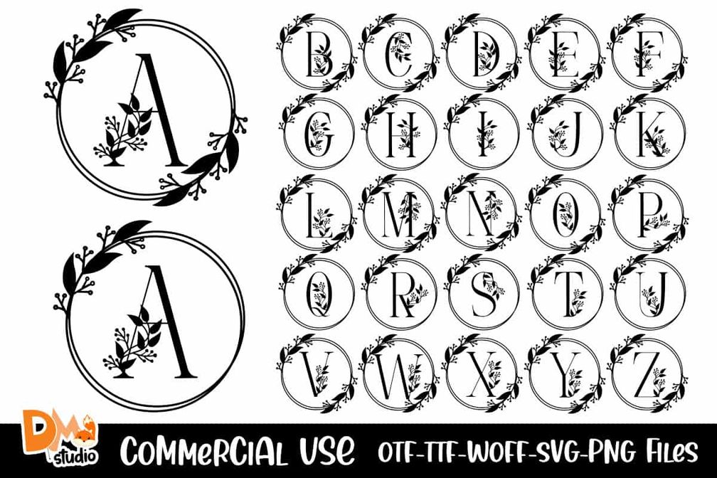 Monogram Rosa Font Preview1