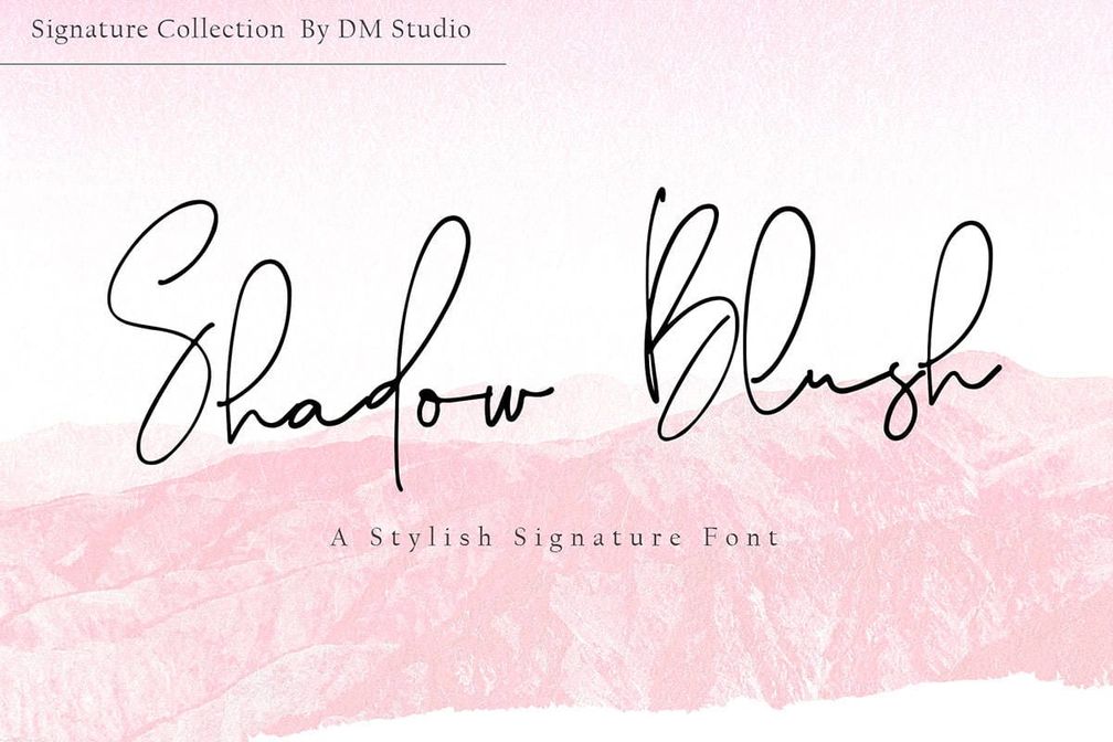 Shadow Blush Font Preview1