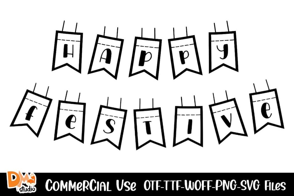 Happy Festive Font Preview1