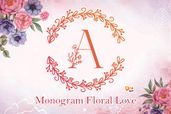 Monogram Floral Love Font Preview7