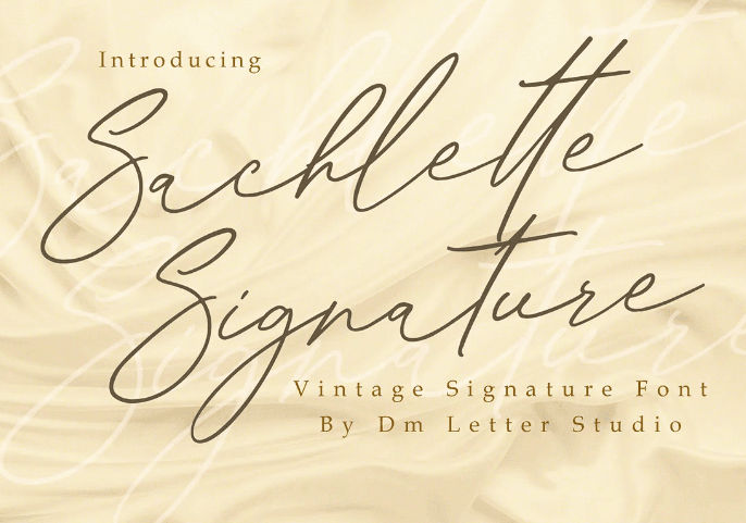 Sachlette Signature Font