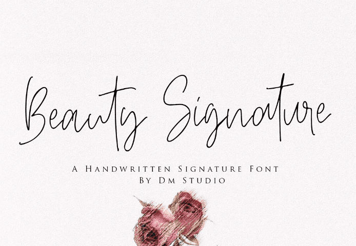 Beauty Signature – Handwritten Font