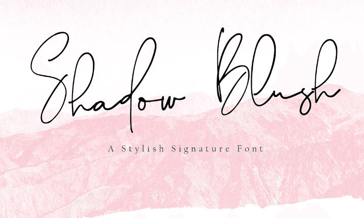 Shadow Blush Font