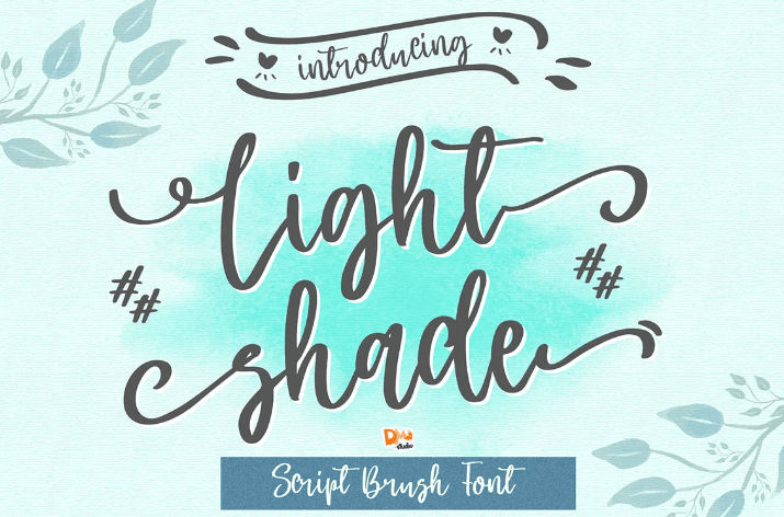 Light Shade – Beauty Script Brush Font
