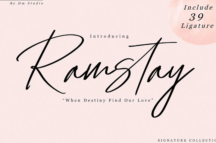 Ramstay – Signature Font
