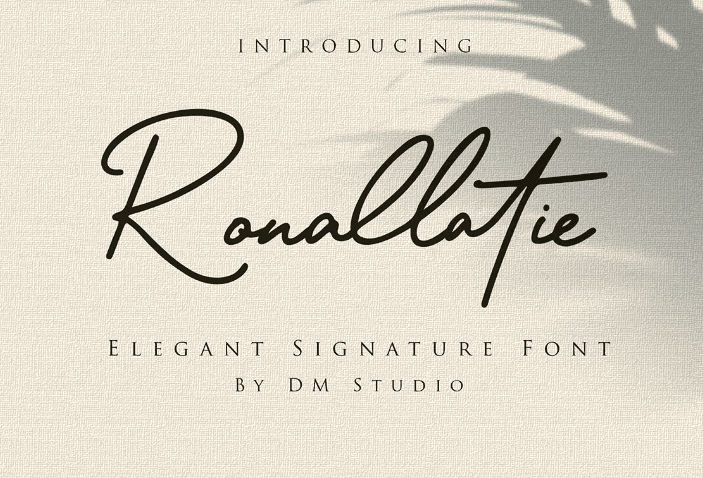 Ronallatie – Elegant Signature Font