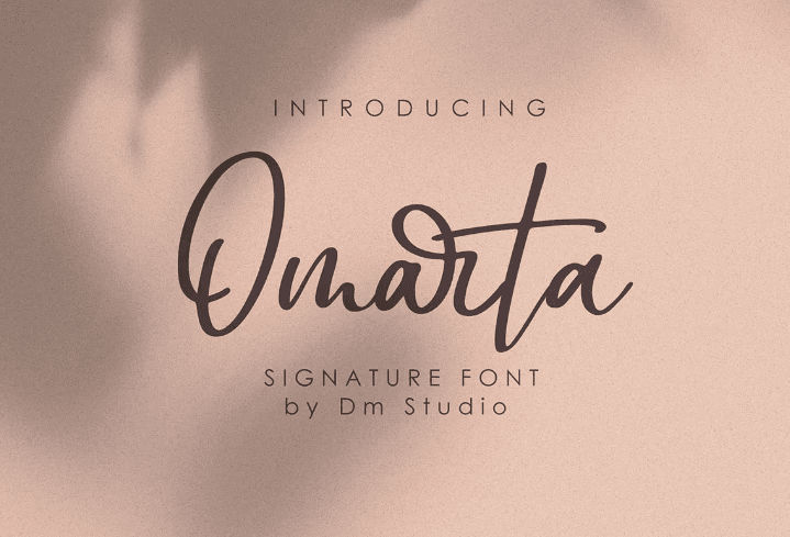 Omarta – Signature Font