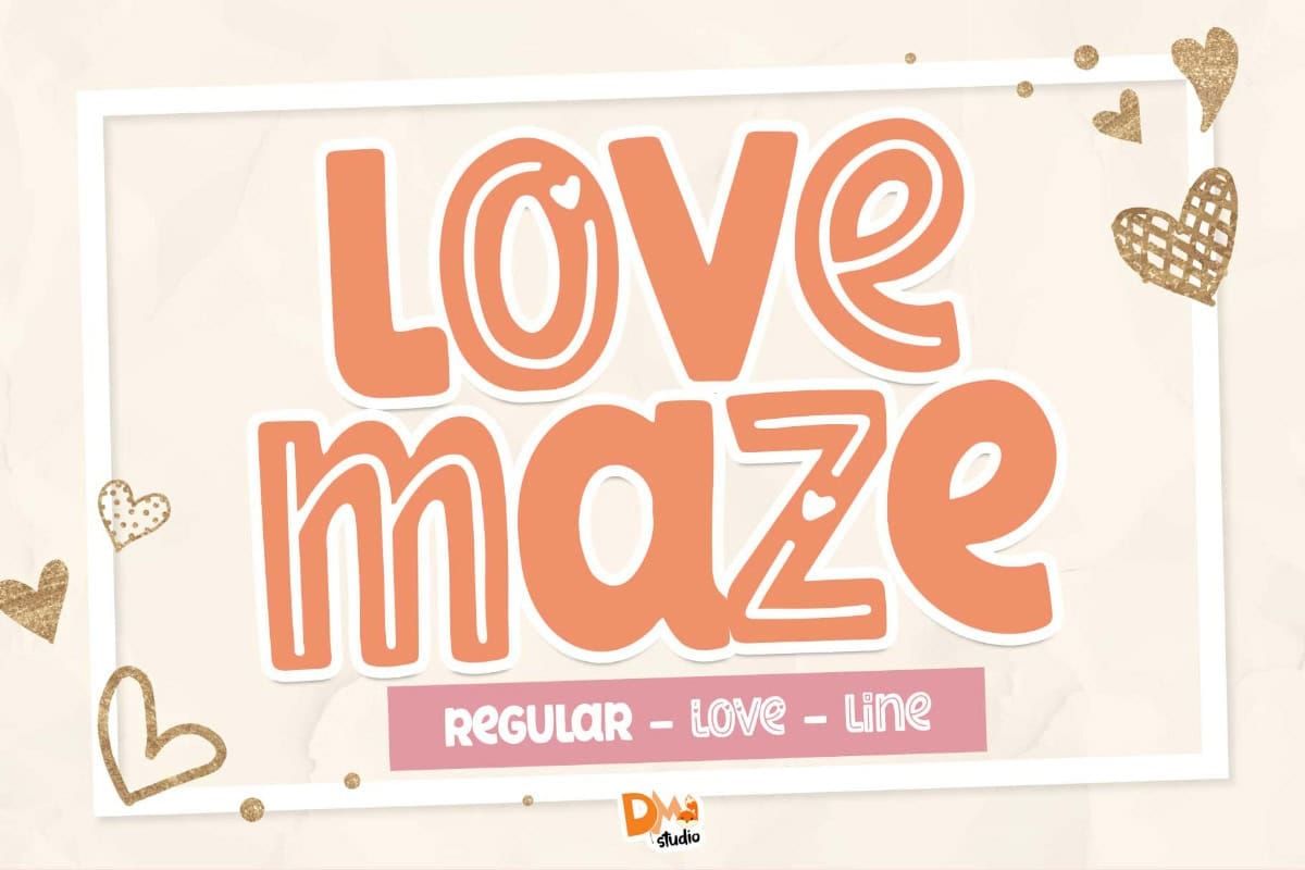 Love Maze Font Preview1