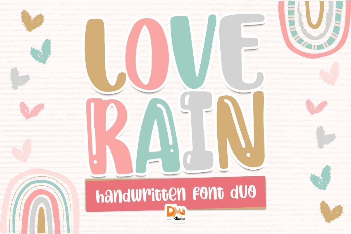 Love Rain Font Preview1