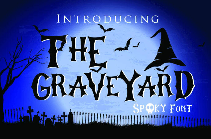 Horror-themed font, The Graveyard font