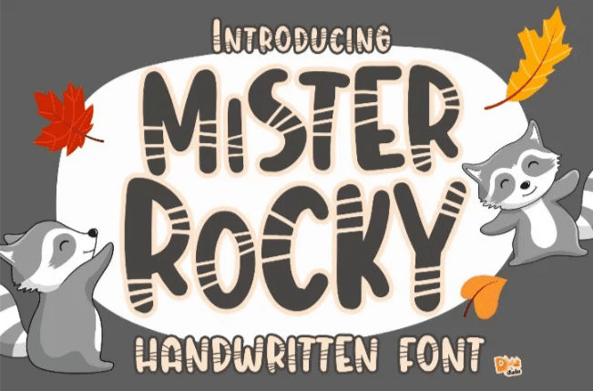 Children font, Mister Rocky font