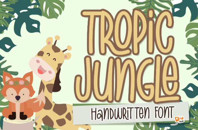 Nature font, Tropic Jungle font