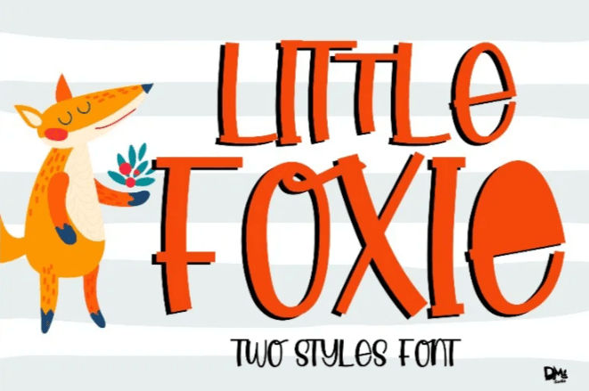Children font, Little Foxie font
