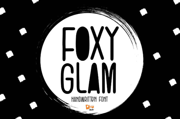 Stylish font, Foxy Glam font