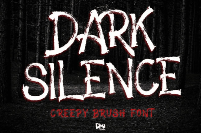 Scary font, Dark Silence font