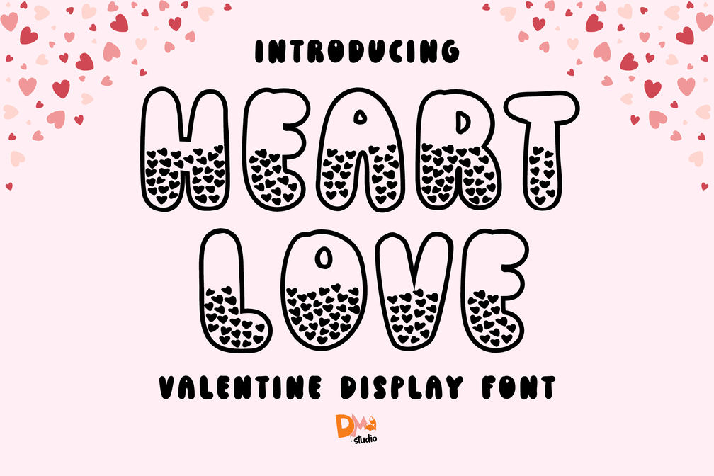 Heart Love Font Preview1