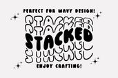 Retro Stacked Font Preview3