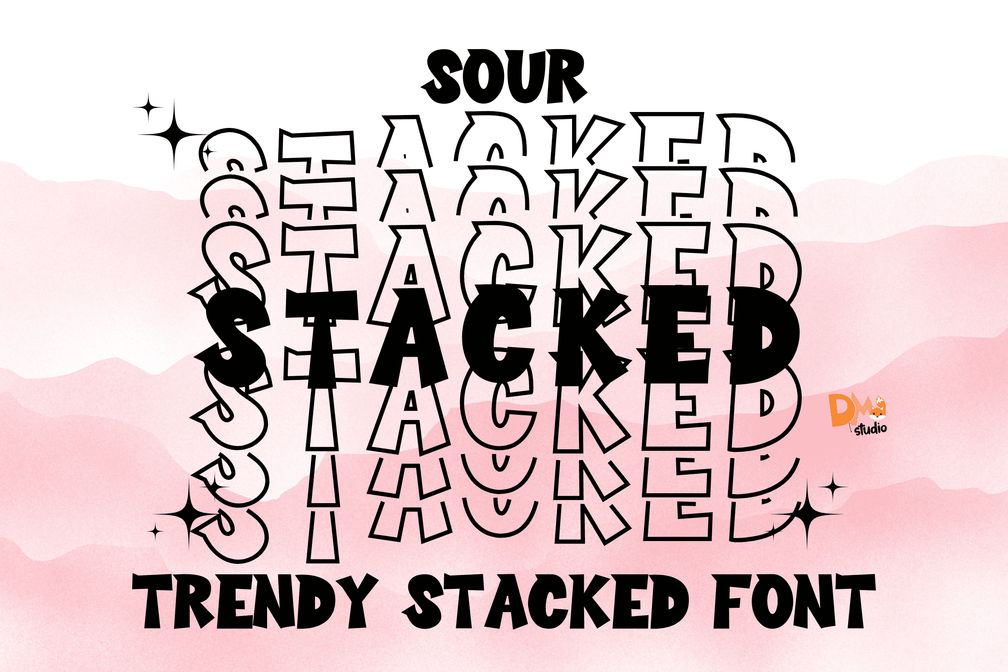 Sour Stacked Font Preview1