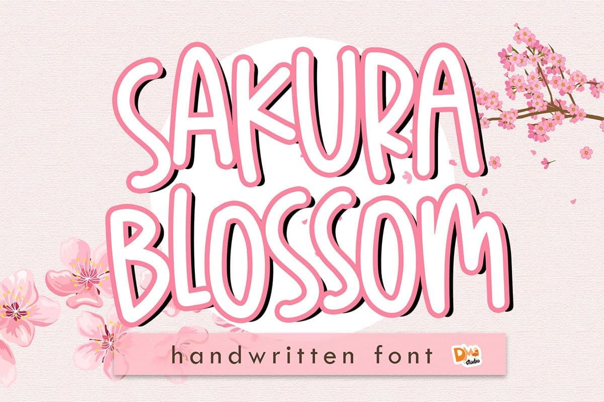 Sakura Blossom Font Preview1