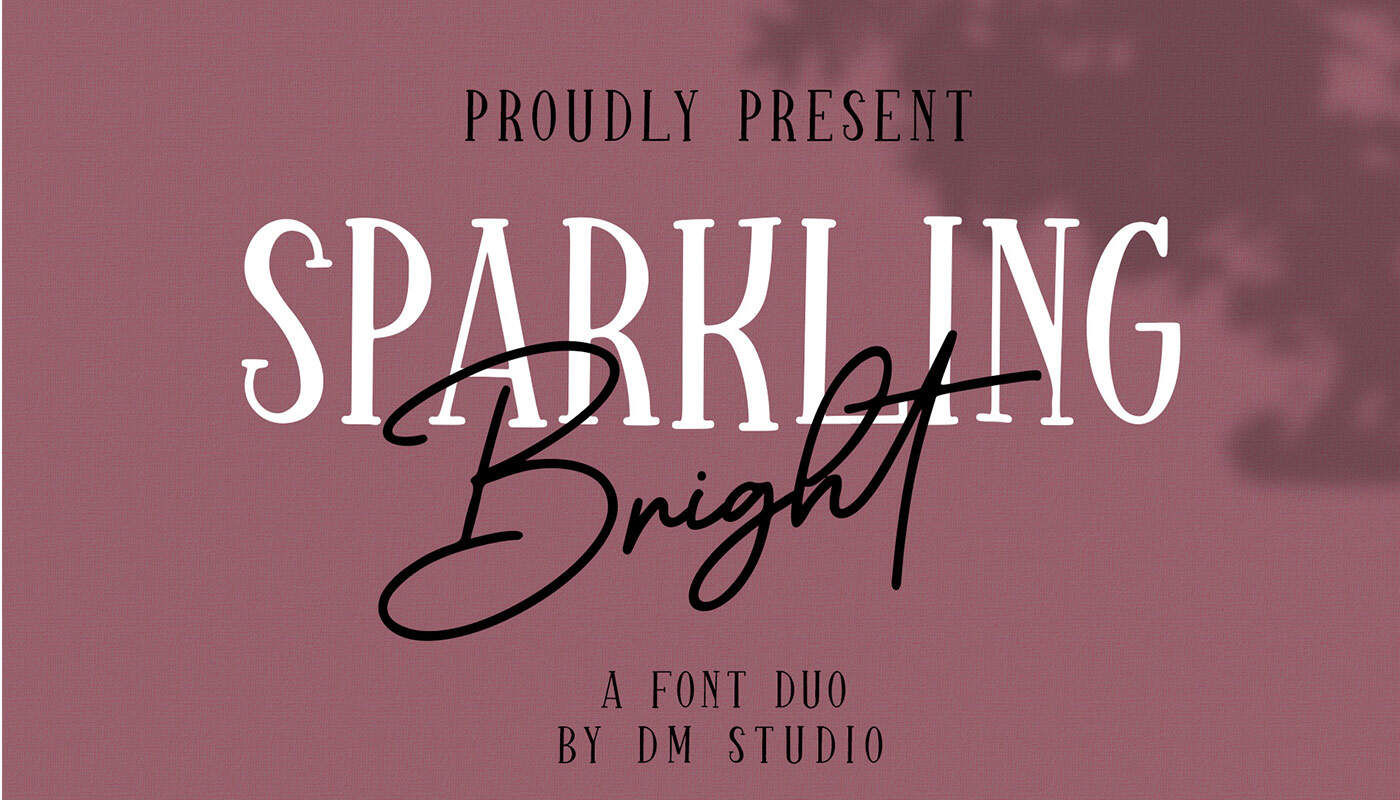 Sparkling Bright Font Preview1