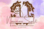 Nouveau Split Monogram – Art Deco Split Monogram Font
