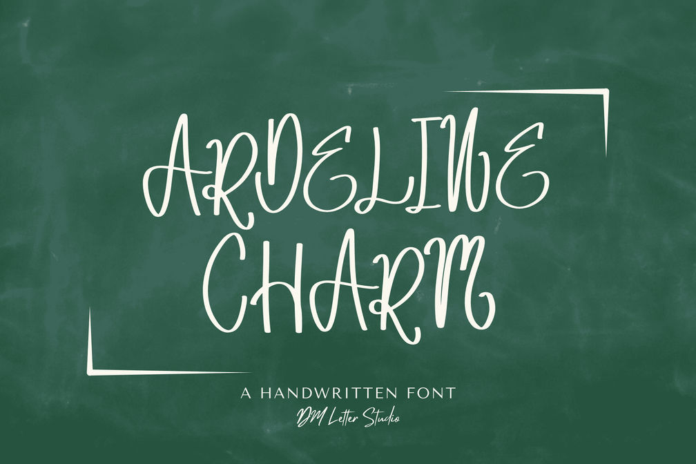 Ardeline Charm – Romantic Handwritten Script Font