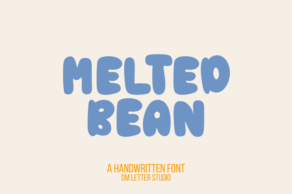 Melted Bean – Playful Liquid-Inspired Display Font