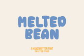 Melted Bean – Playful Liquid-Inspired Display Font