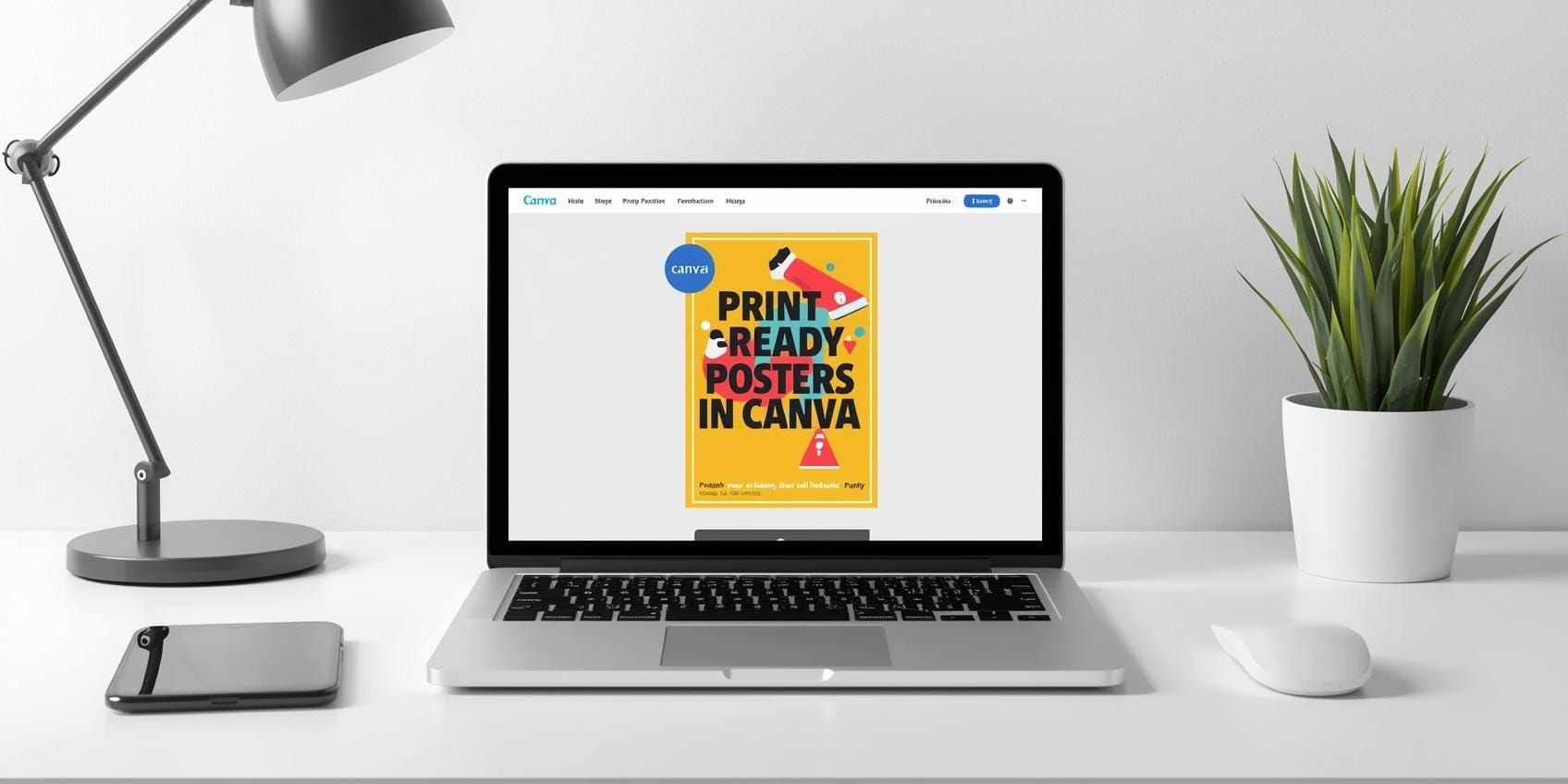 print-ready posters in Canva