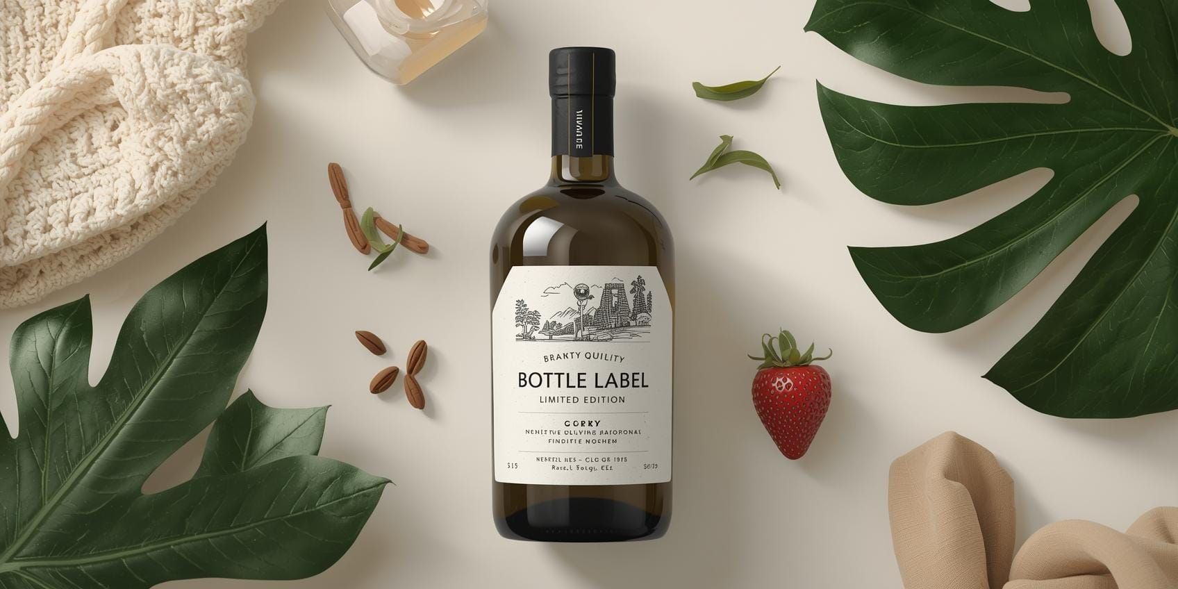 AI bottle label prompts