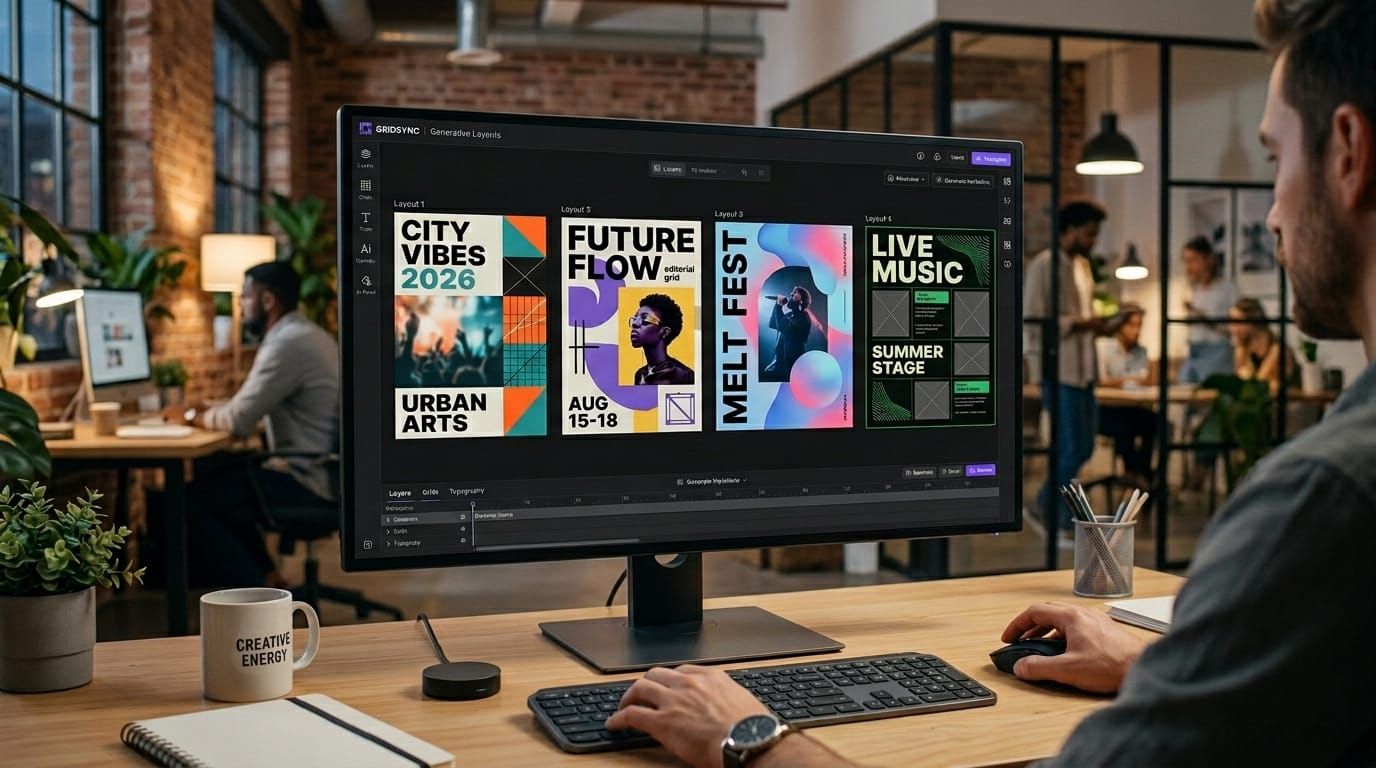 AI prompts poster layout
