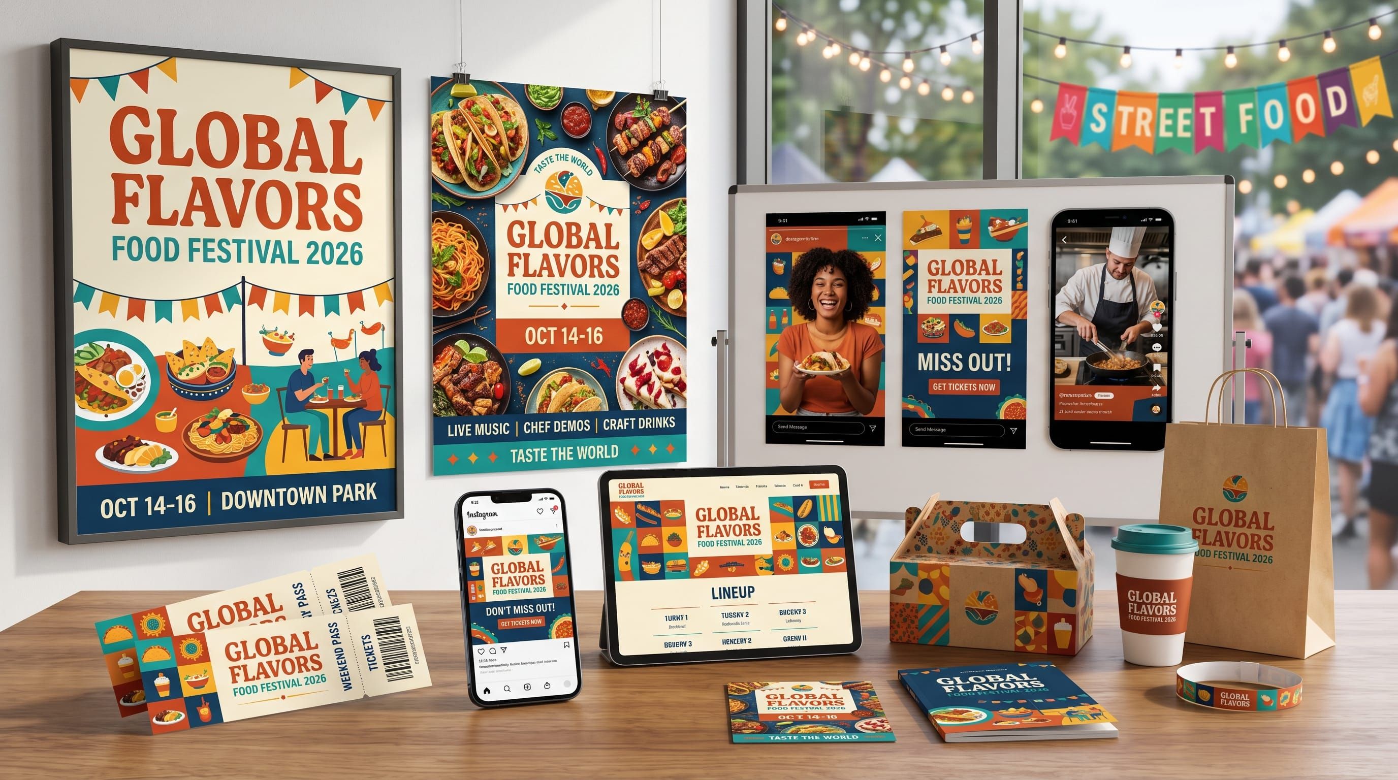 festival graphic design styles