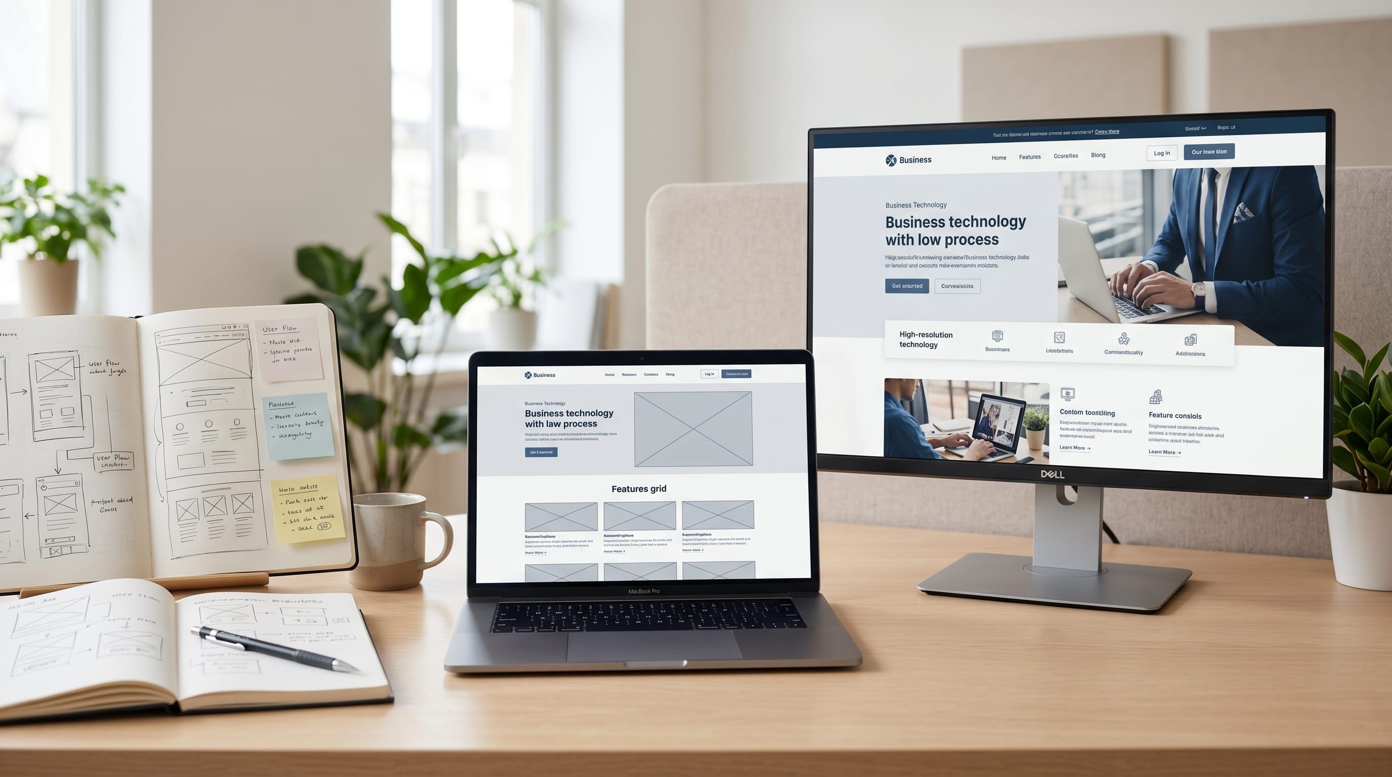 website UX design