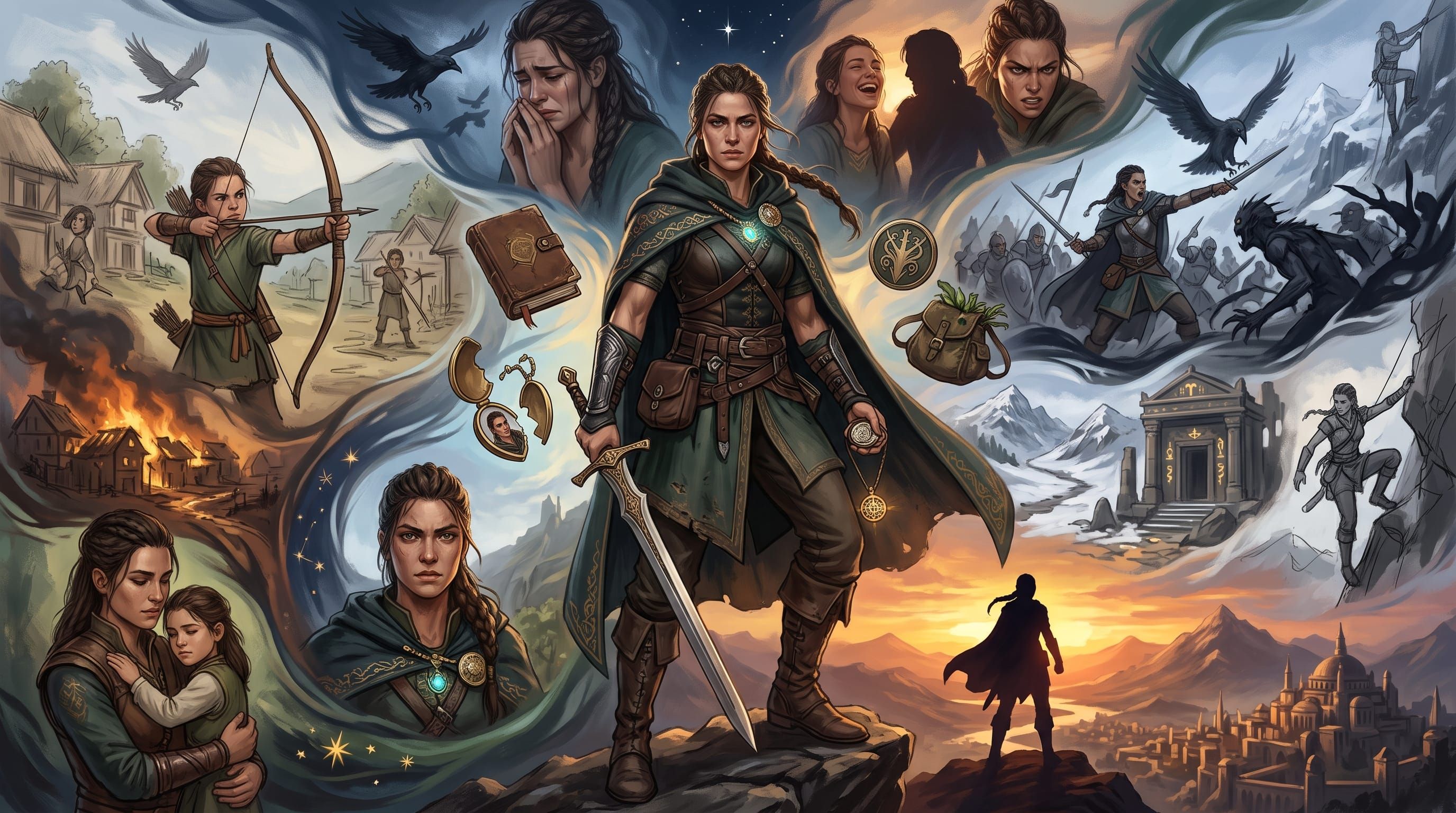 female character concept prompts