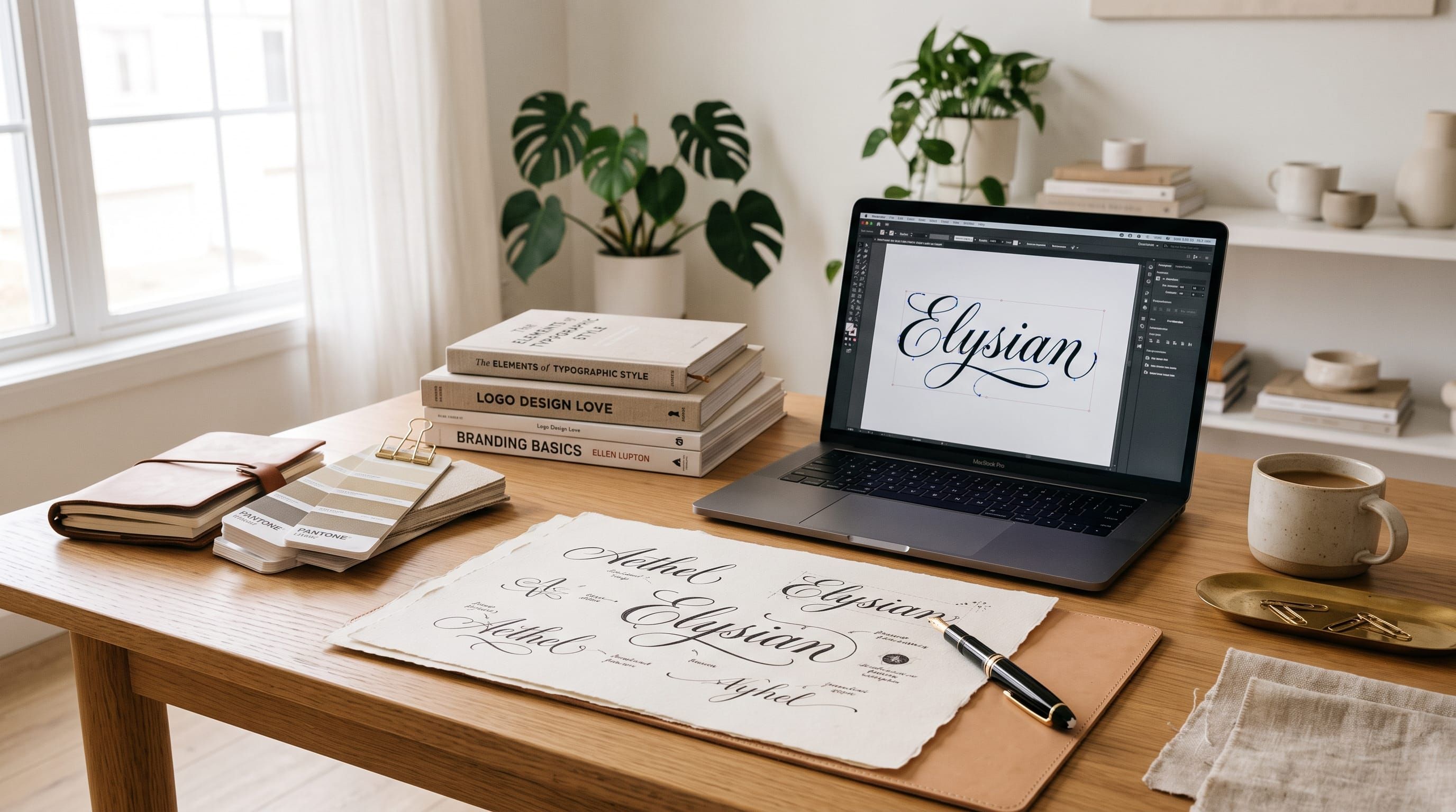 script logo fonts