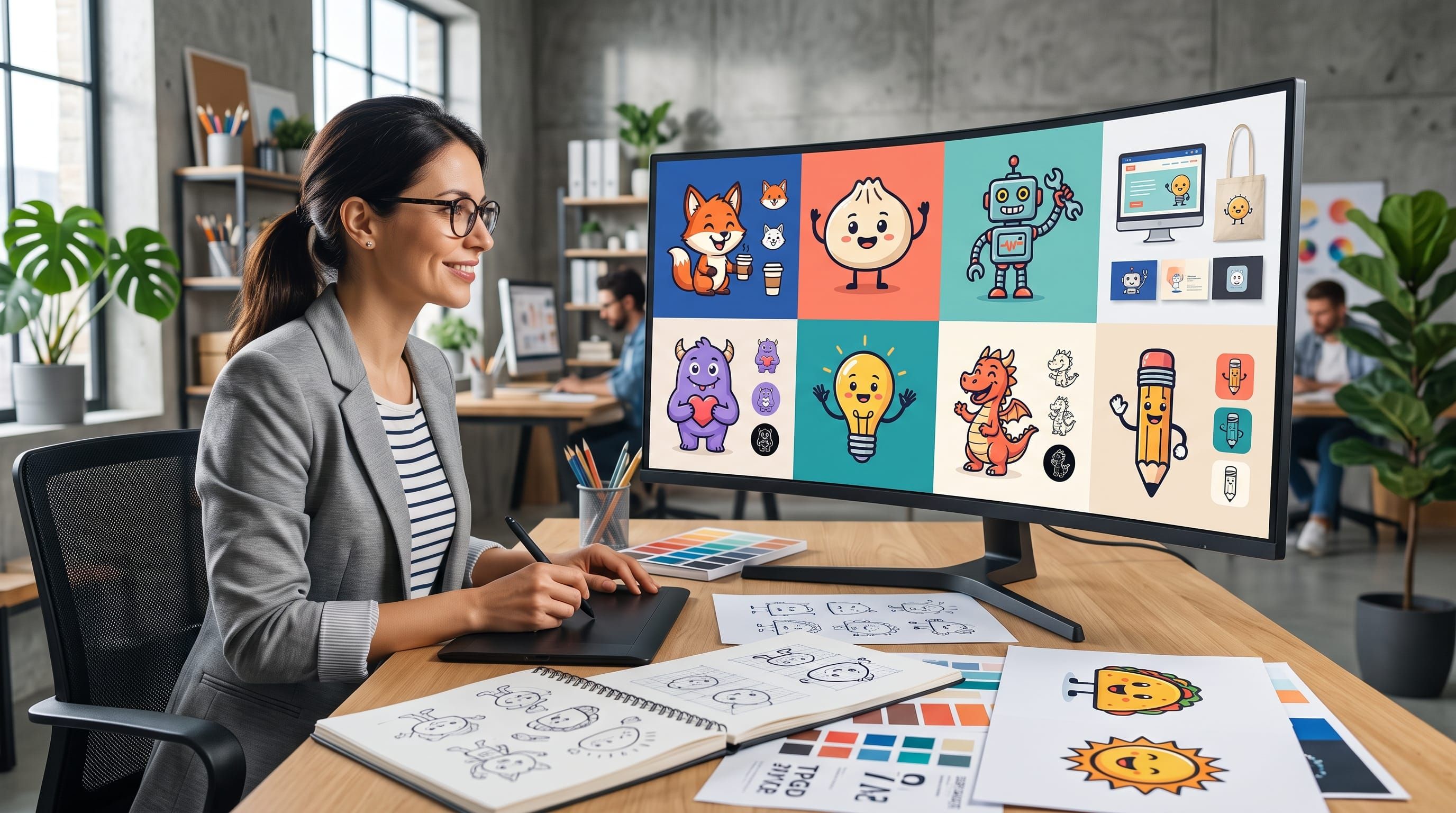 funny mascot logo prompts