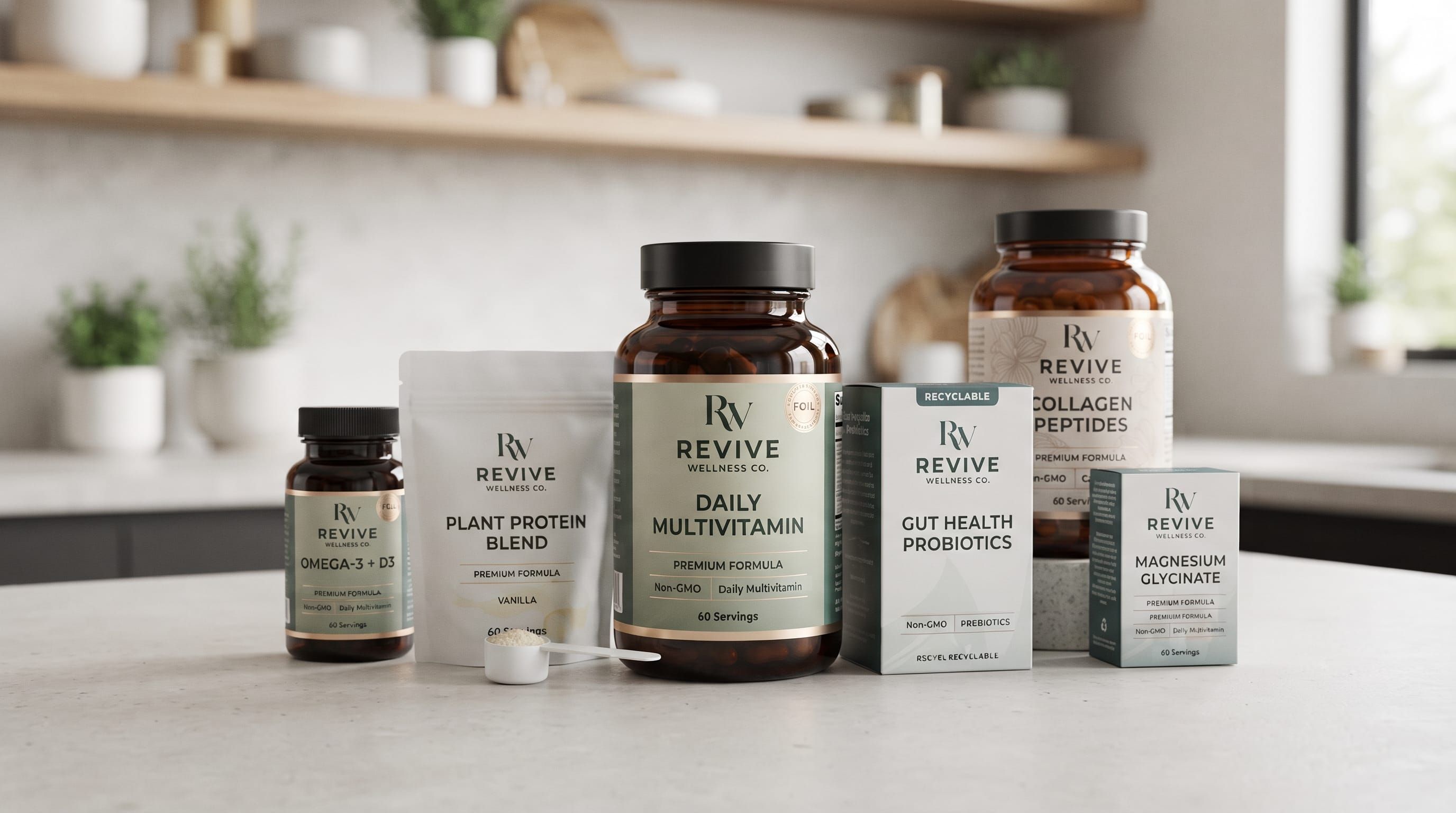 supplement label and packaging design