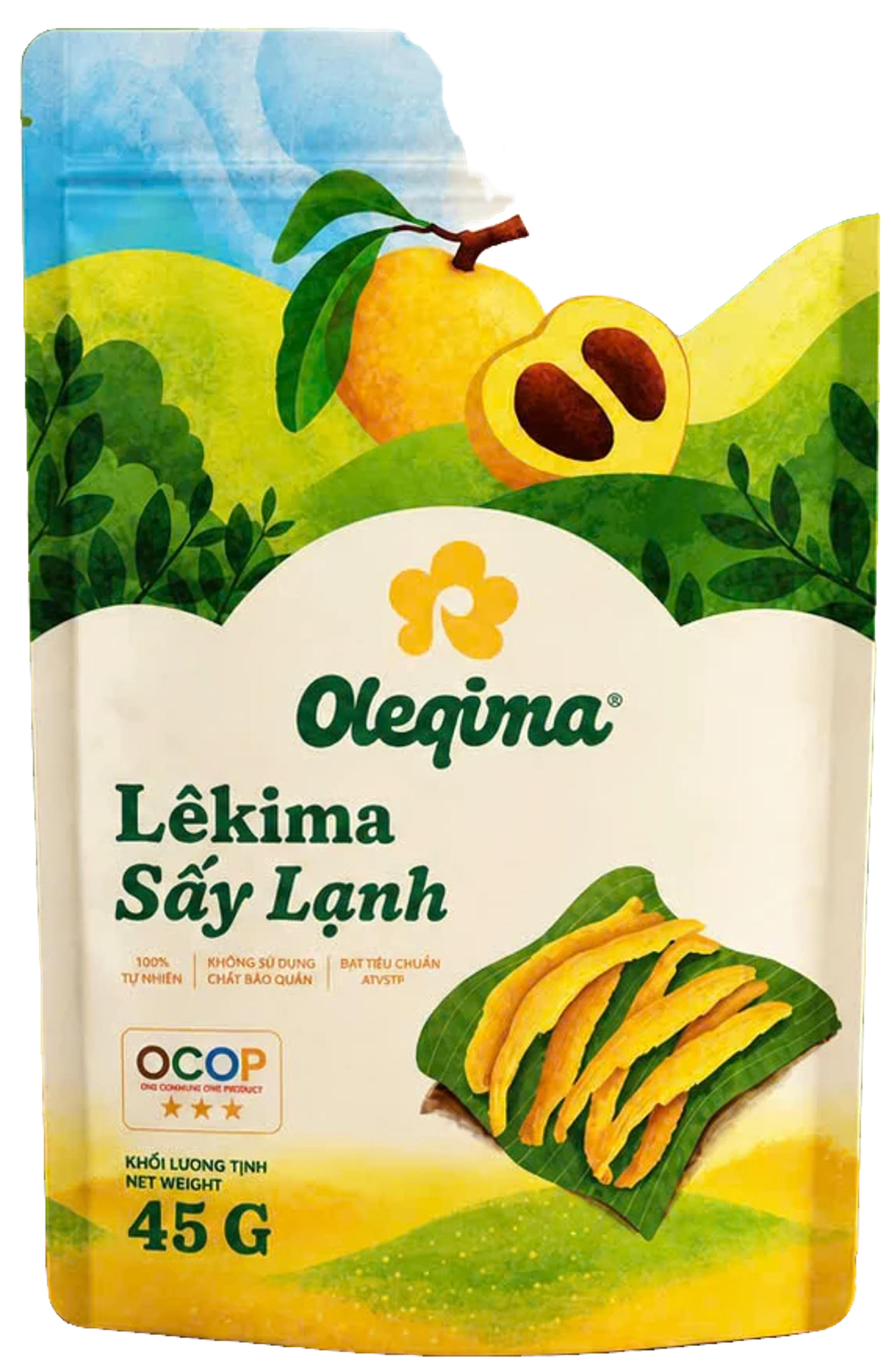 Túi Lêkima Sấy Lạnh OLEQIMA 45g