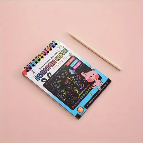Colorful DIY Scratch Painting Book for Kids