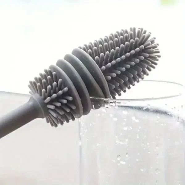 Long-Handle Silicone Cup & Bottle Brush