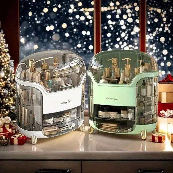 Large Makeup Organizer Box with Lid