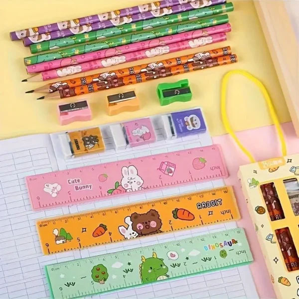 School Set with HB Pencils No.8010