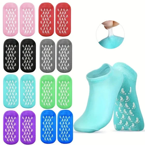 1 Pair Gel Spa Socks