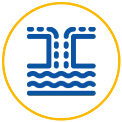 Water and Gutter point in each shop