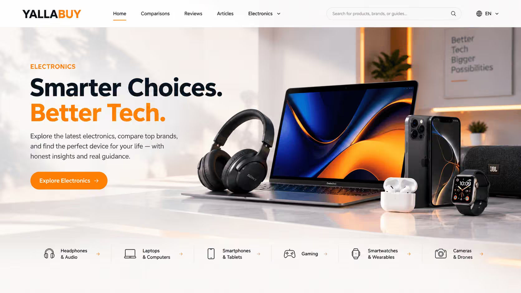 Electronics category visual