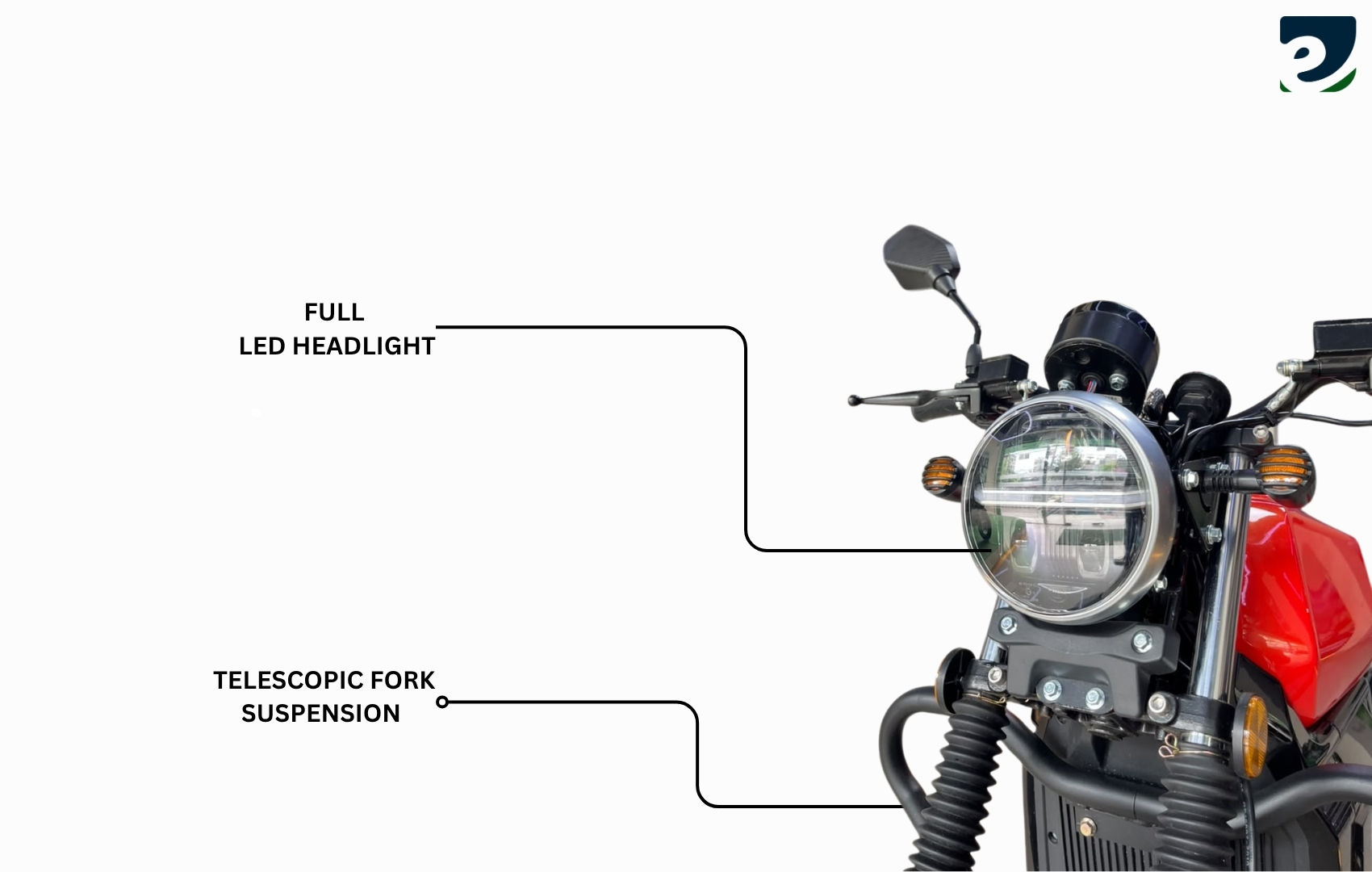 Full LED Headlight & Telescopic Fork