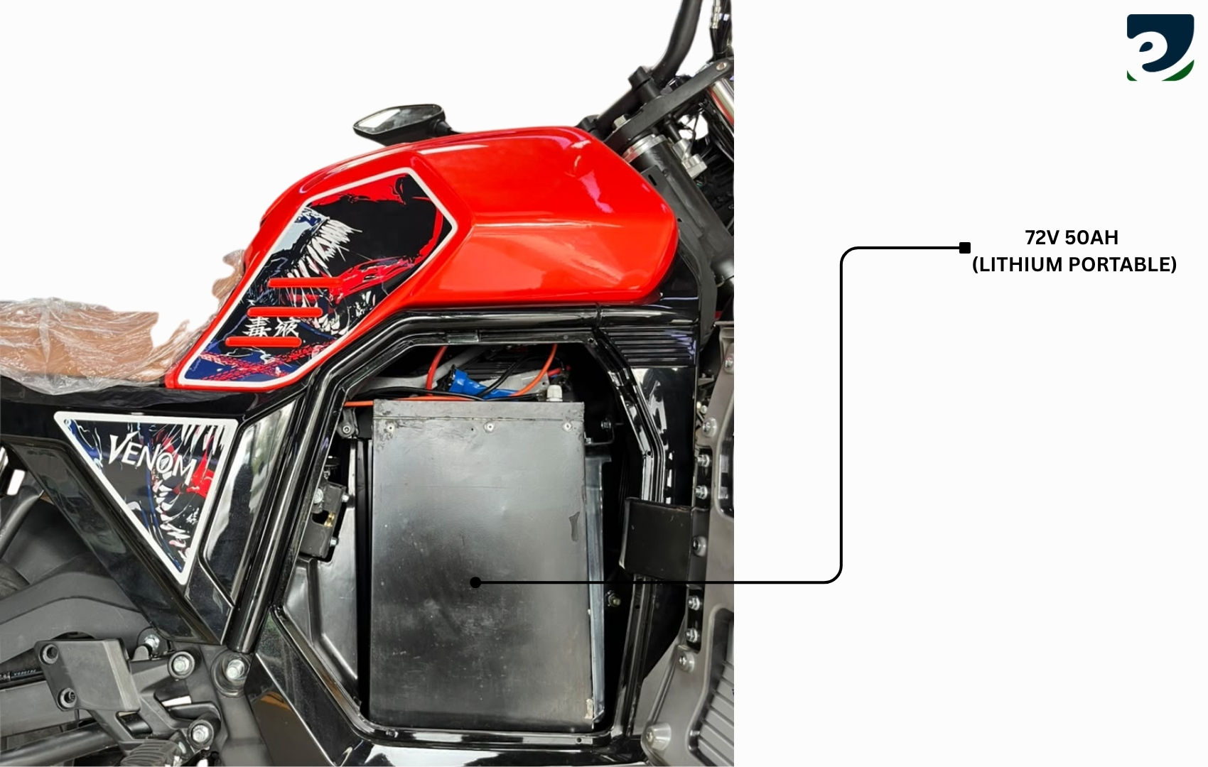 72V 50Ah Portable Lithium Battery